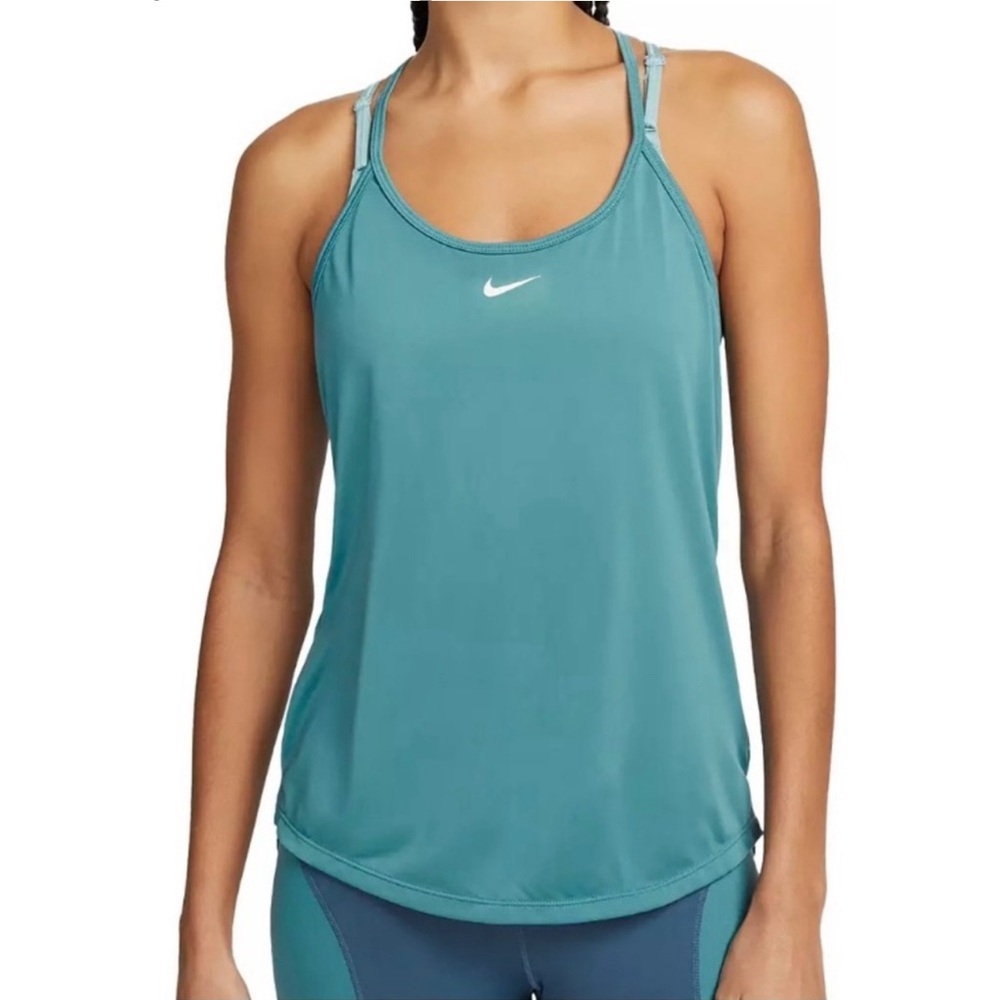 NIKE Women’s DRI-FIT Racerback Tank Top Aqua - Small